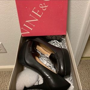 Black loafer heels